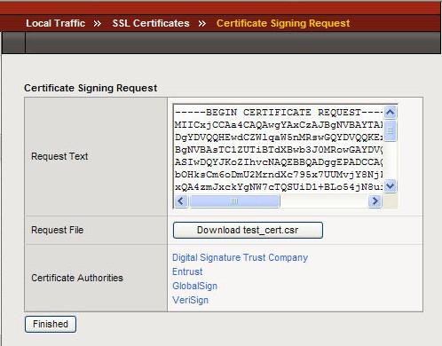 certificate signing request