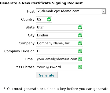 cPanel SSL certificate