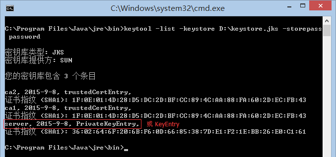 查看keystore文件内容